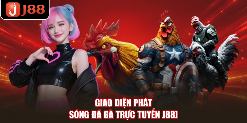 Giao diện phát sóng đá gà trực tuyến J88