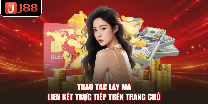 Thao tác lấy mã liên kết trực tiếp trên trang chủ